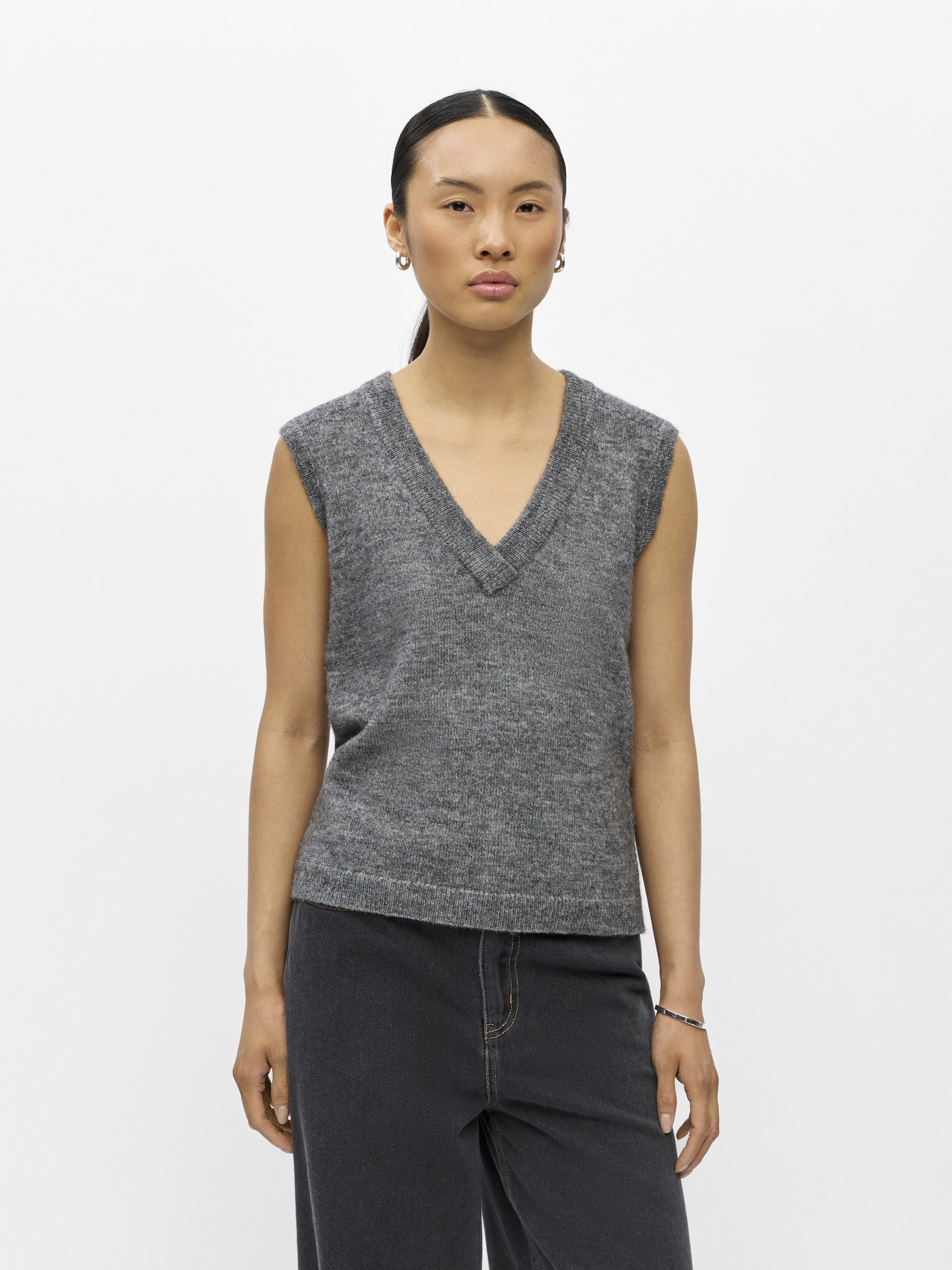 Objdenisi S/L Re Knit Vest Noos