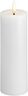 Moods & More - LED Pillar Candles, Silk, Melted, Classic whi