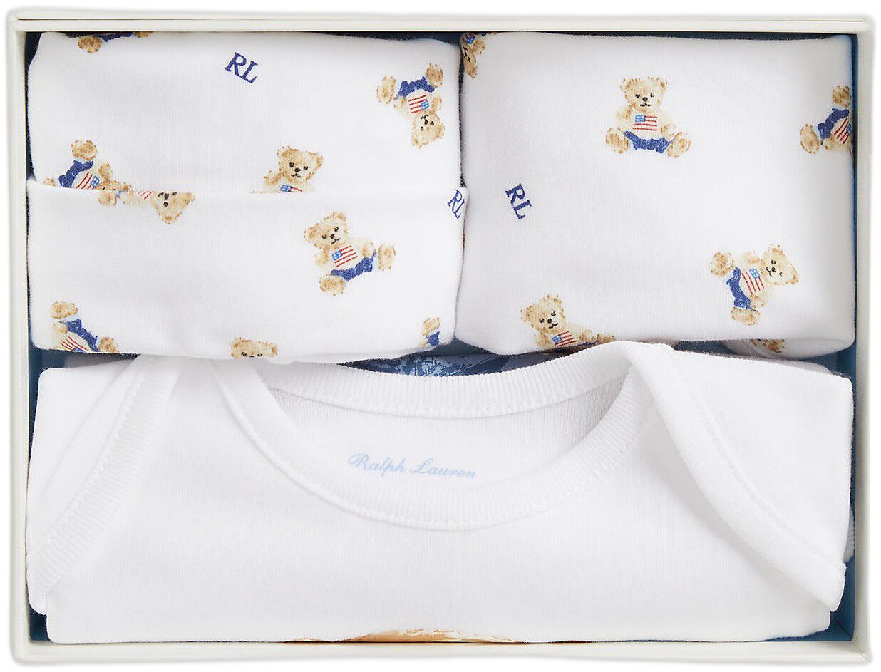 Polo Bear Cotton 3-Piece Gift Set