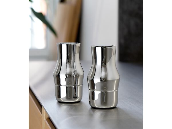 Salt- og peberkværnsæt Dorotea 14 cm Blankt stål