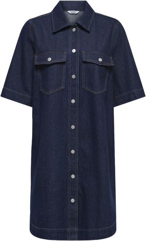 ONLBELLE S/S BUTTON DRESS DNM GUA N