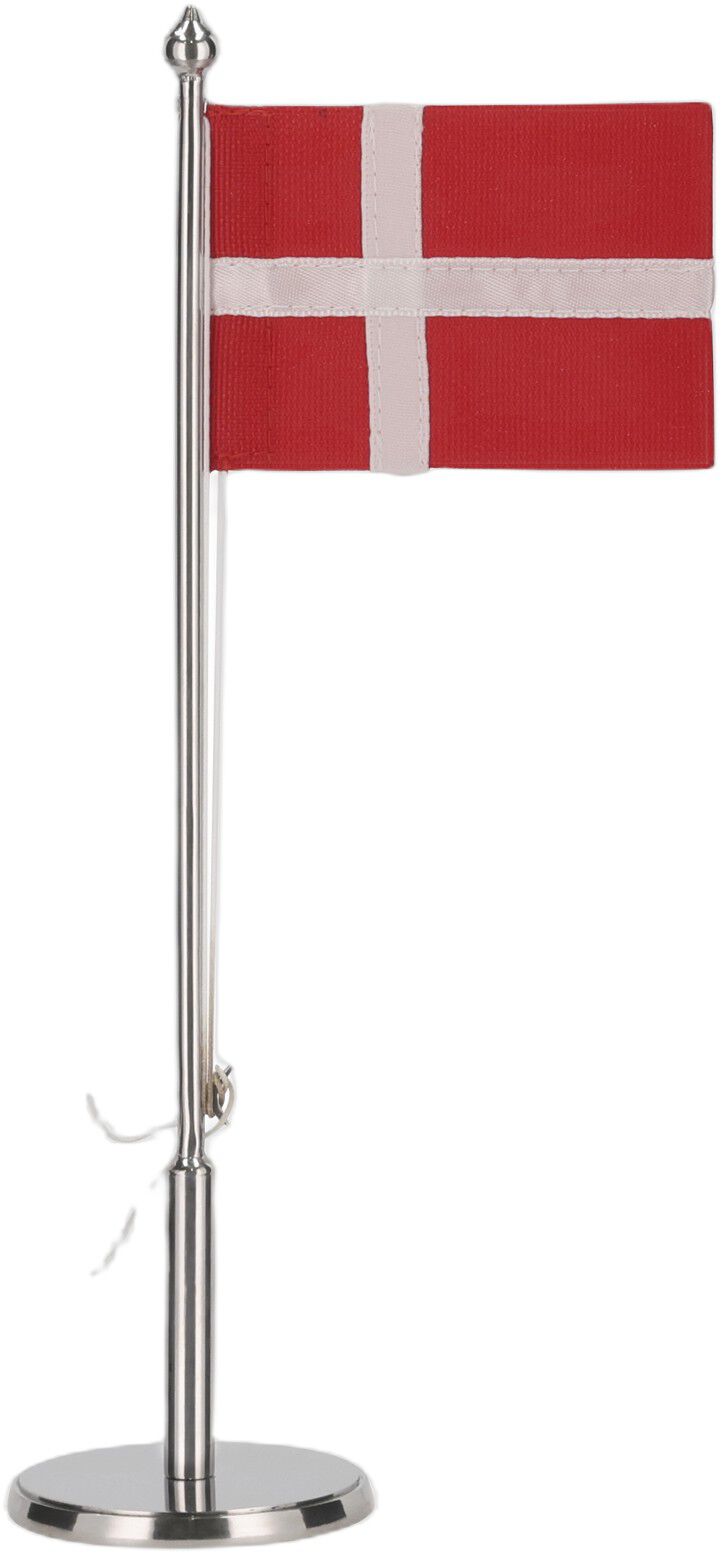 Flagstang DK 20,5 cm Blankt st&aring;l
