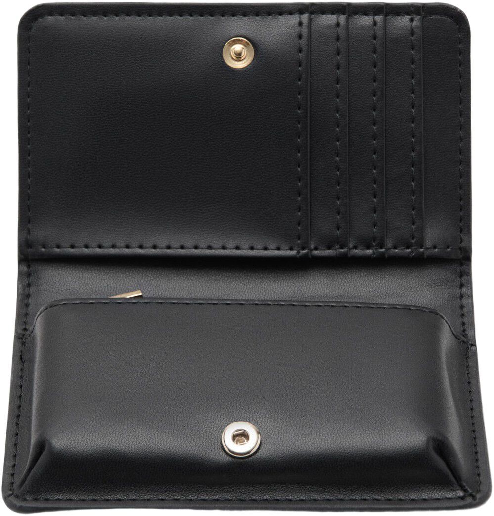 Small shiny croc-effect wallet