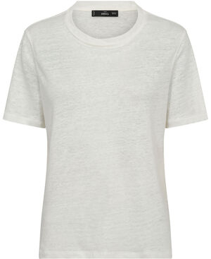 Short-sleeved linen t-shirt