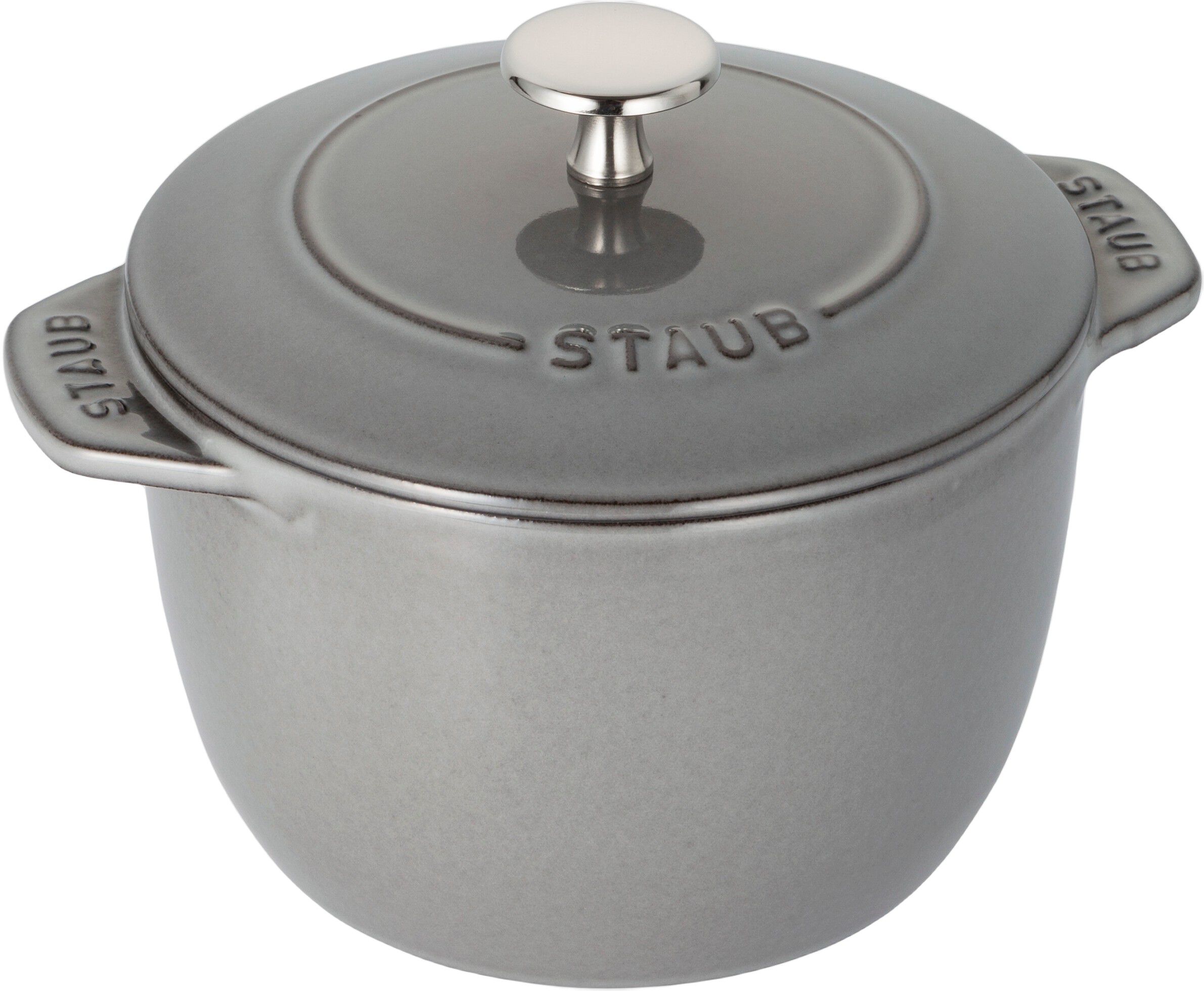 La Cocotte Ris Cocotte 16 cm / 1,75 l, Rund, Grafitgr&aring;, St&oslash;b