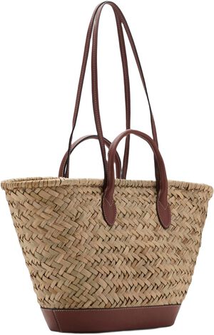 Large double-handle natural fibre b
