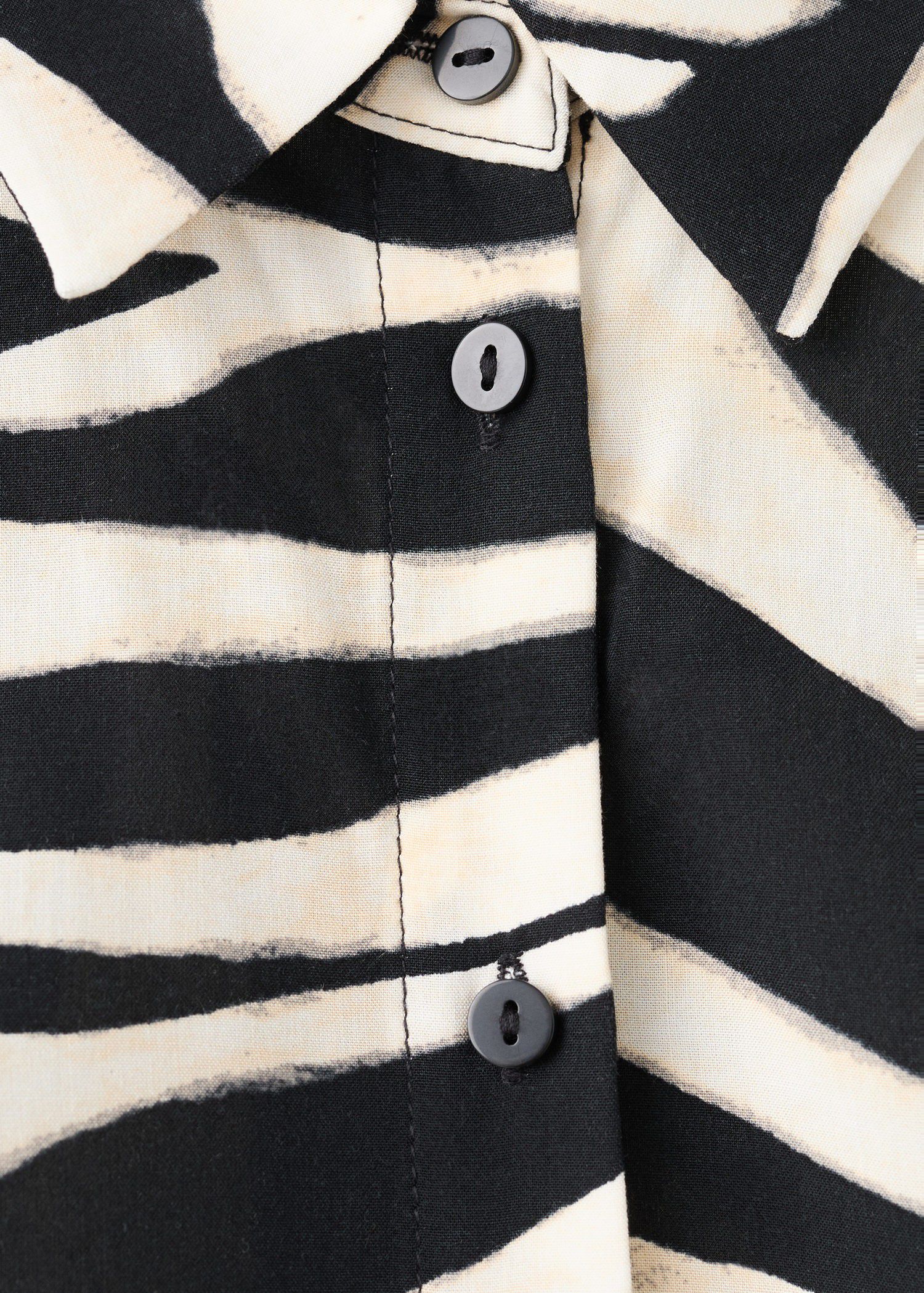 Printed shirt dress
