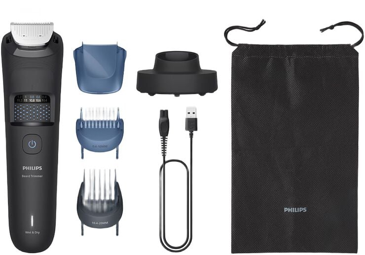 Skægstyling med håropsamler