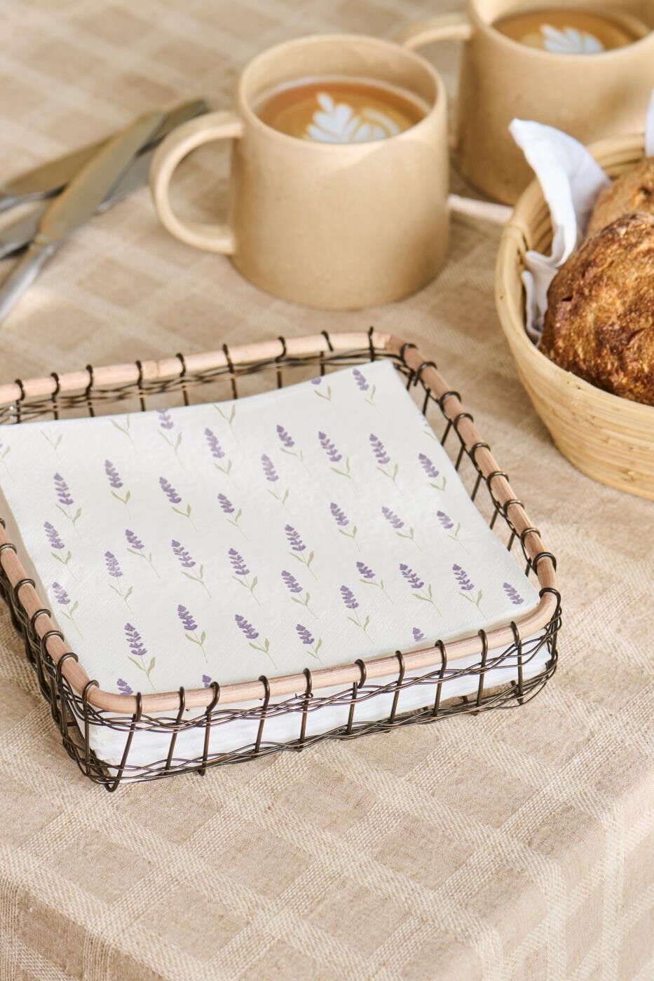 Serviet 16,5x16,5 cm lavendler 20 stk/pk