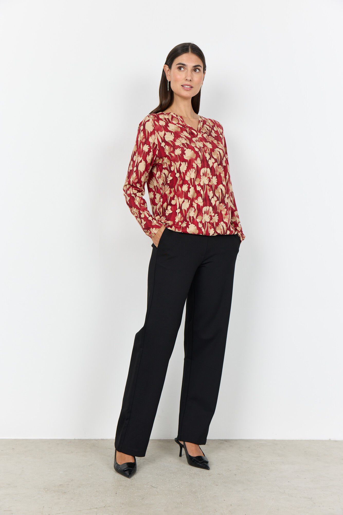 SC-FELICITY AOP 525 Bluse R&oslash;d