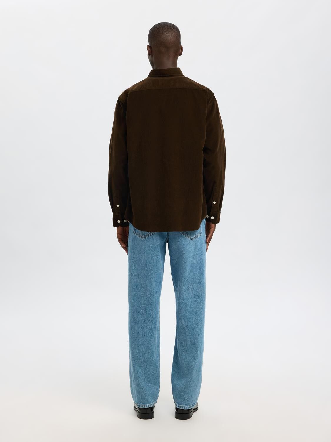 SLHREGDANNI CORD BD LS SHIRT NOOS