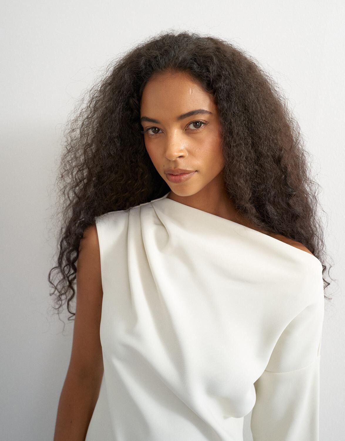 Tstena One Shoulder Ls Top Wvn