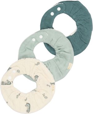Ruffle Bib 3-pack - Under The Sea