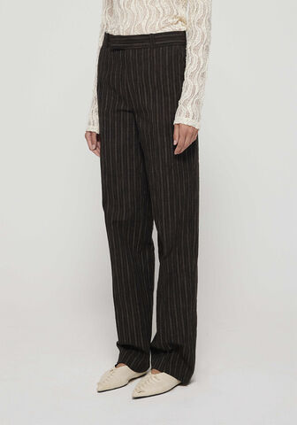 Straight leg tailored trousers