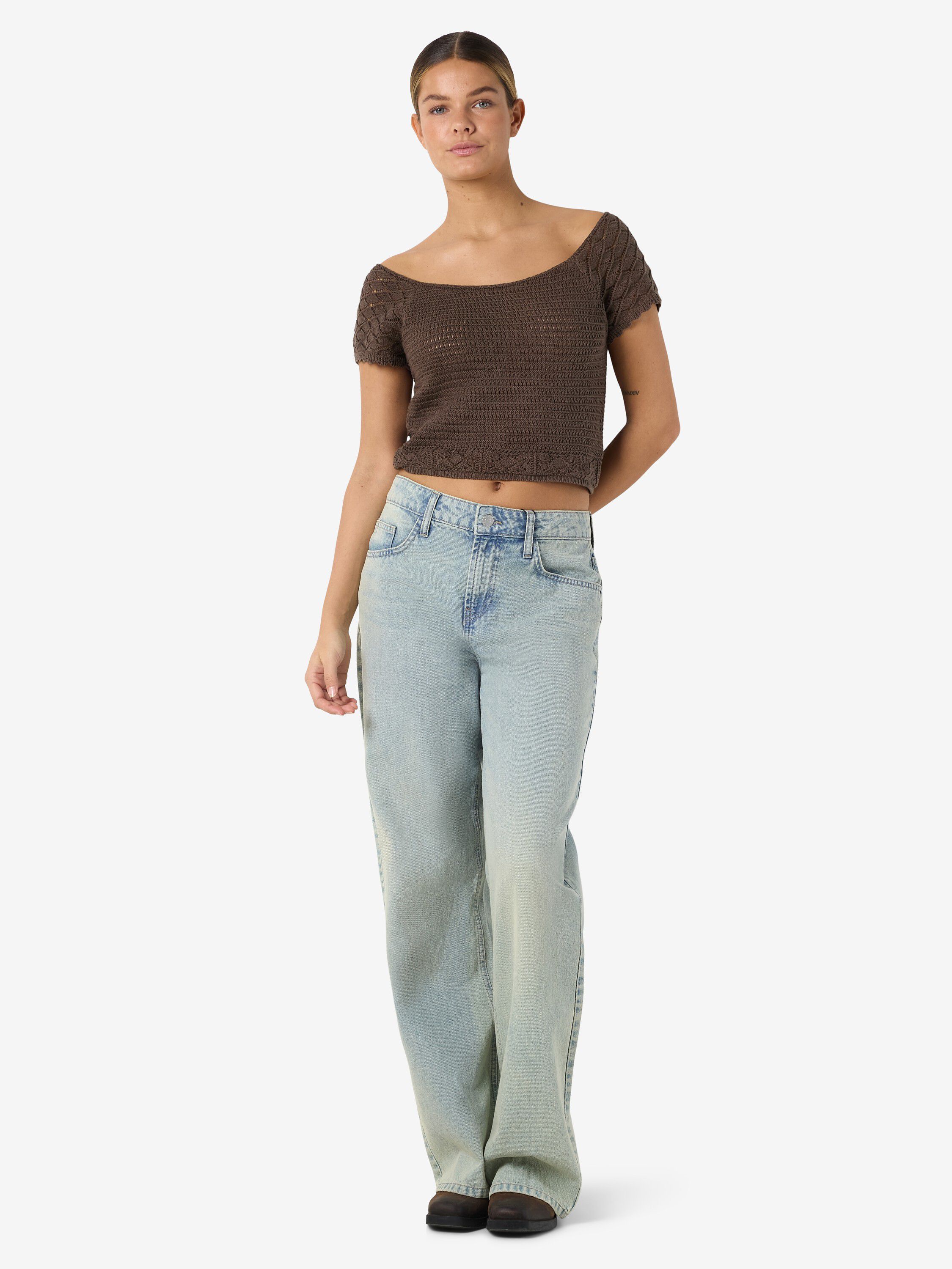 NMQUINN S/S KNIT TOP FWD