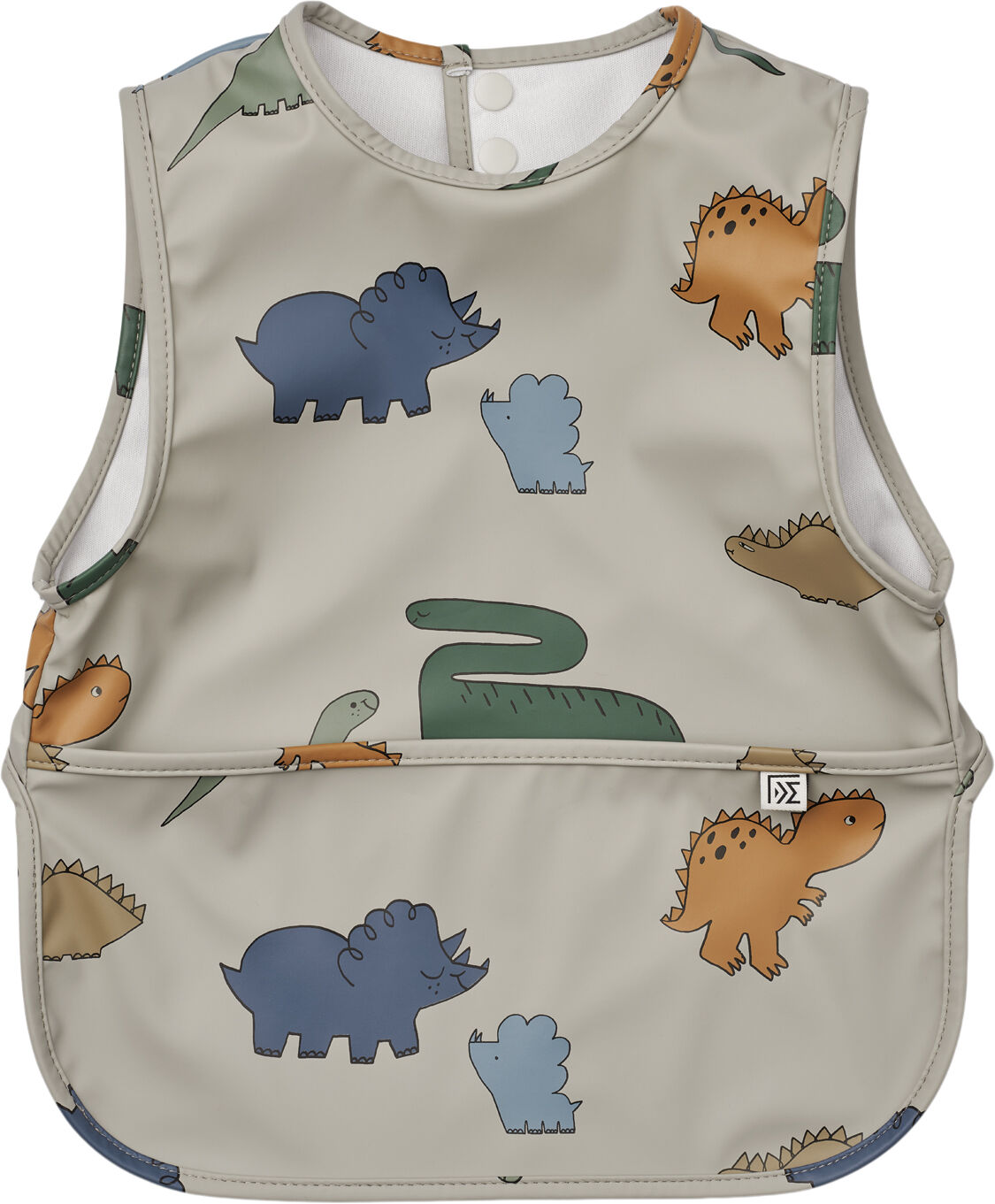 Bria Bib Dinosaurs / Mist-One size