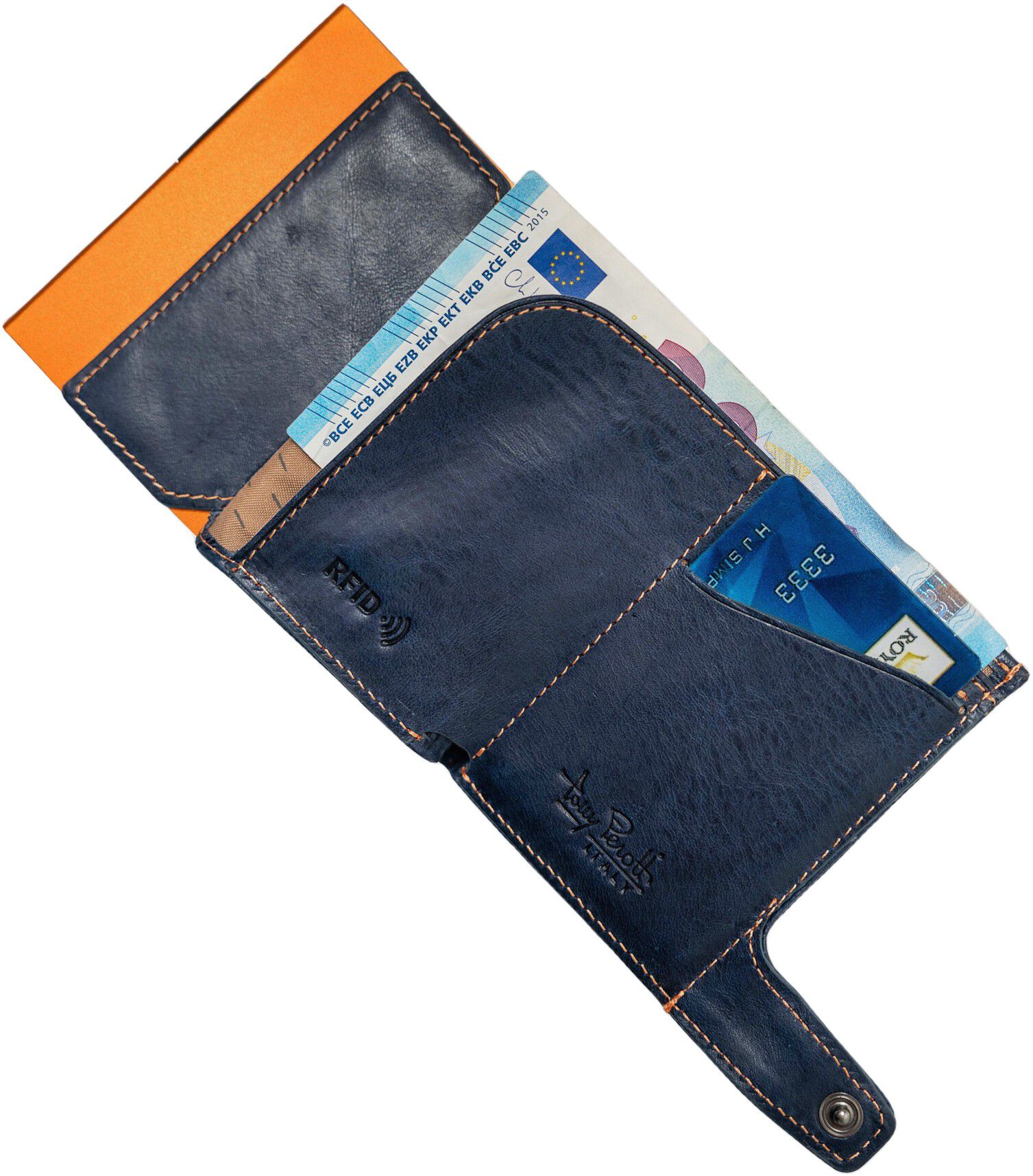 Furbo cardholder with banknote and coin pocket