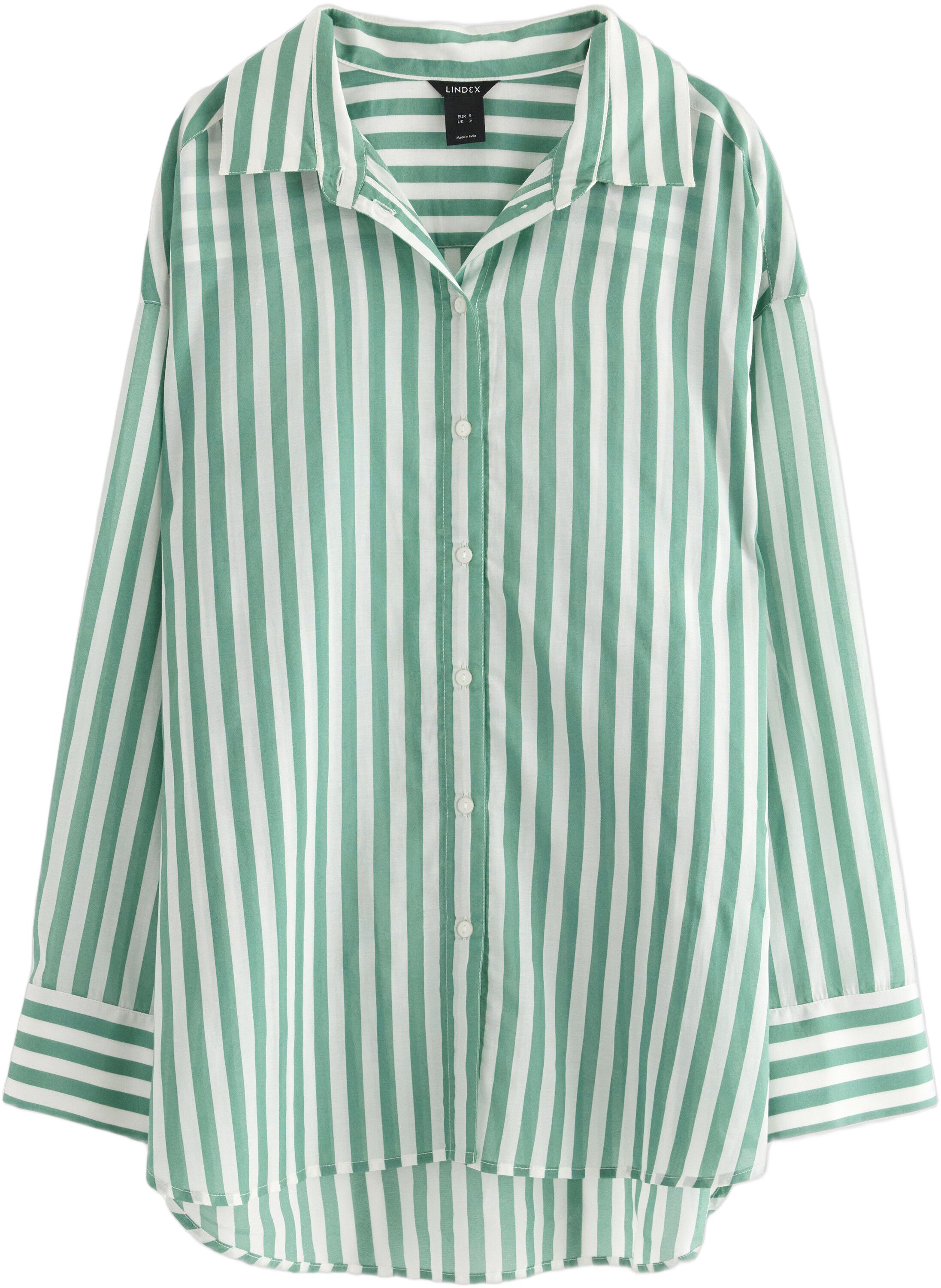 V&aelig;vet skjorte i viskoseblanding med