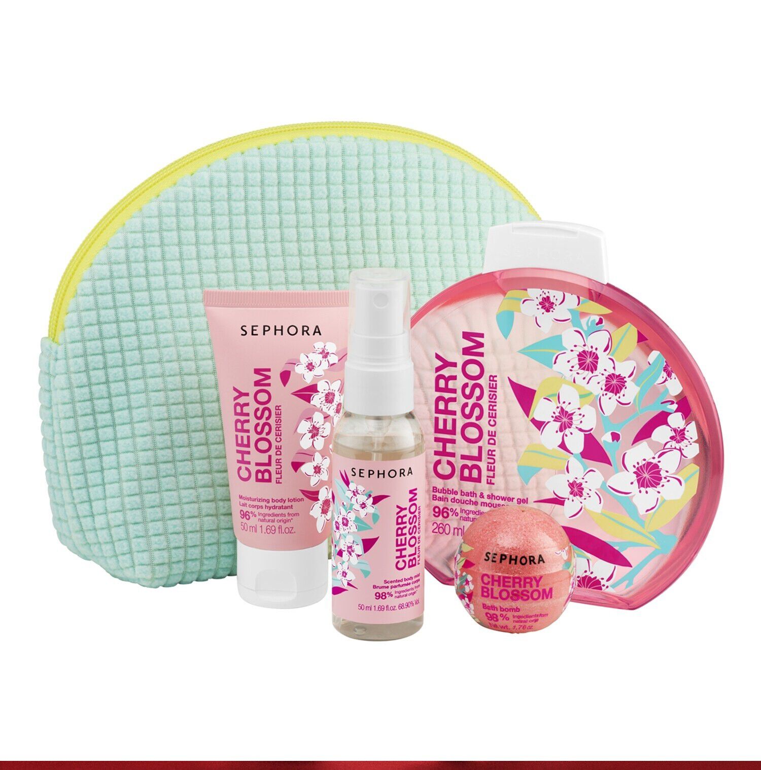 Gaves&aelig;t med kirseb&aelig;rblomster - Kropsplejes&aelig;t