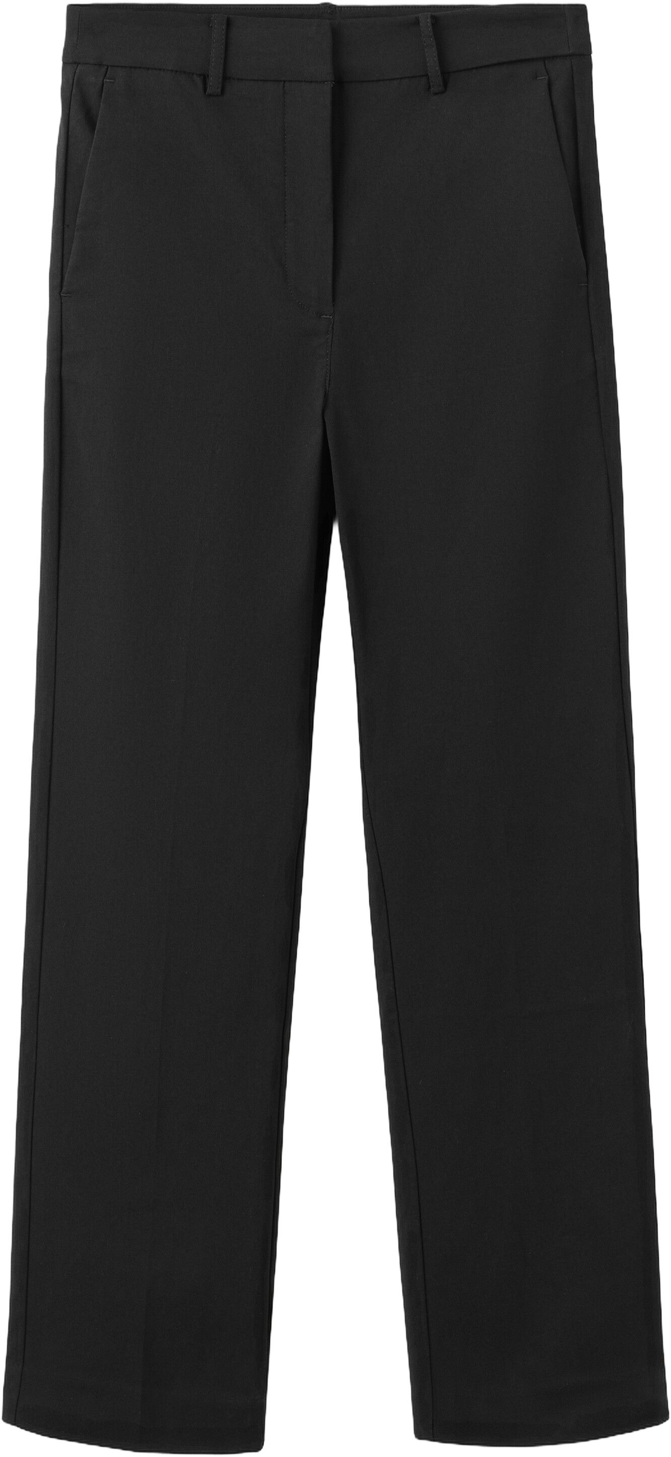 Straight-cut crop trousers
