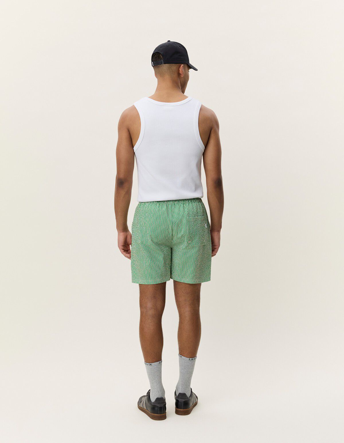 Stripe Seersucker Swim Shorts