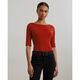 Stretch Cotton Boatneck Tee