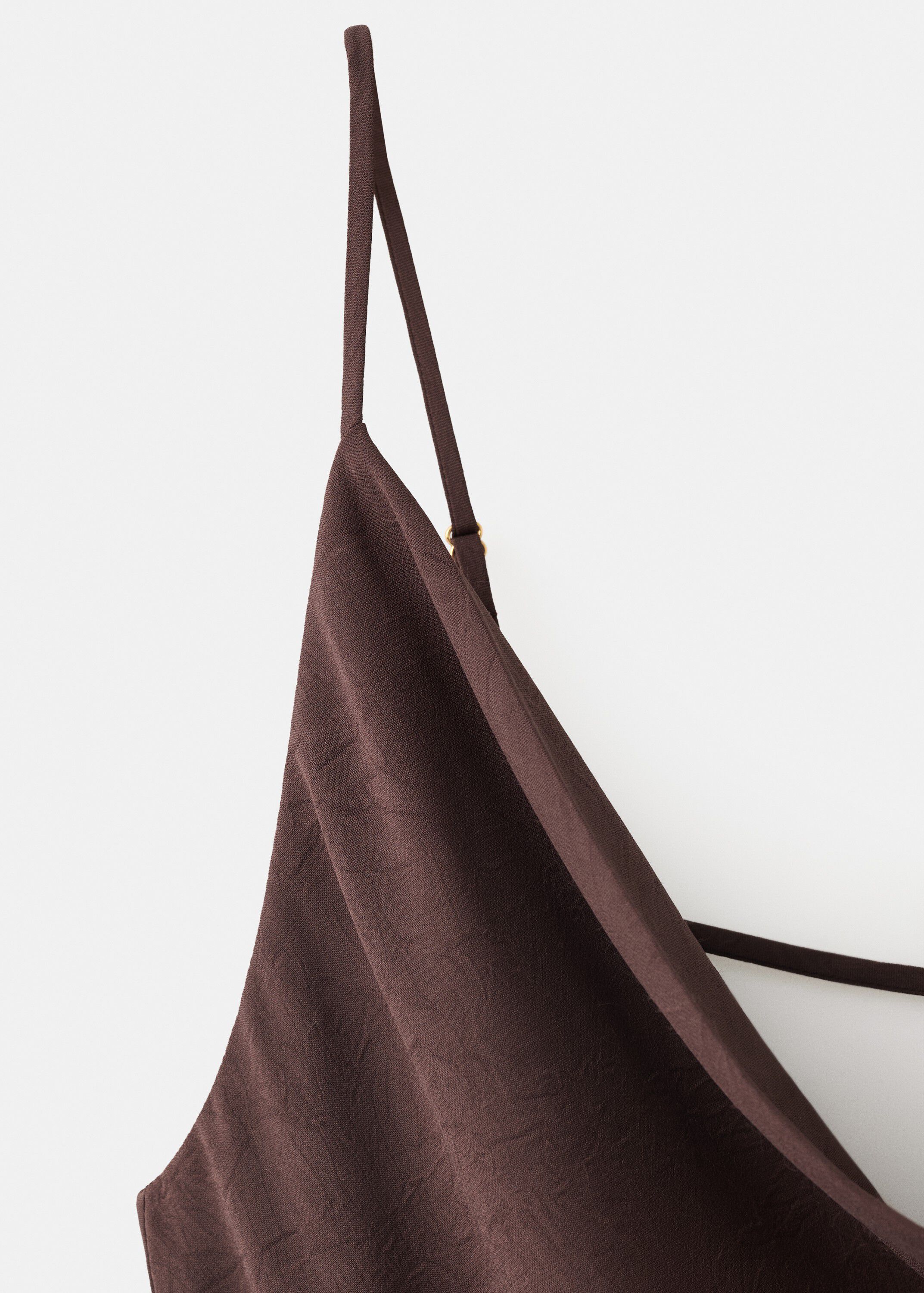Draped dress with a crinkled effect