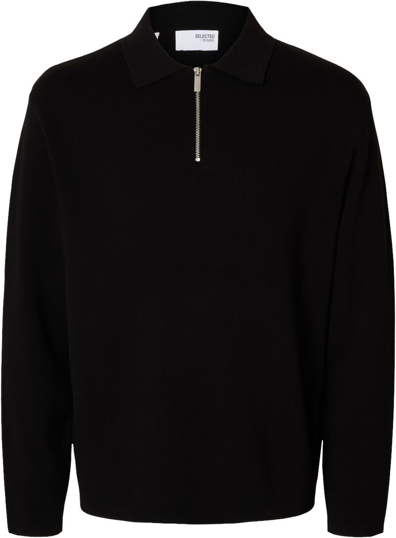 Slhteller Fn Relaxed Half Zip Polo