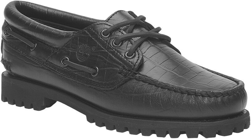 AUTH BOAT SHOE BLACK, Wide