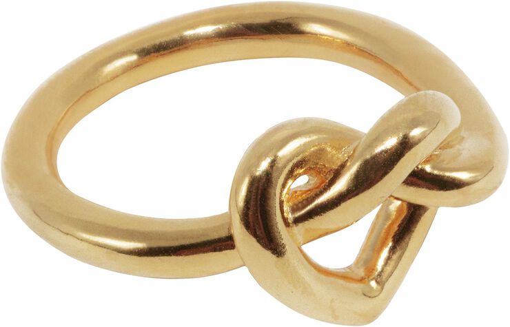 Big Tied Heart Ring