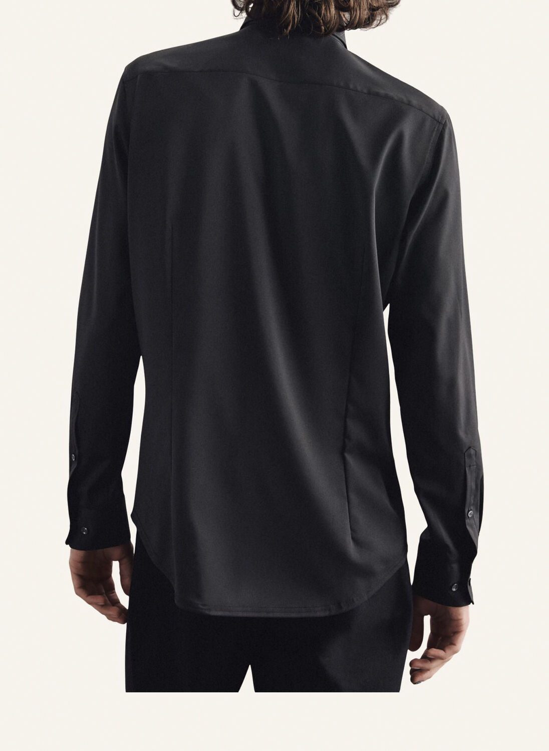 Performance shirt Slim Long sleeve Kent-Collar Uni