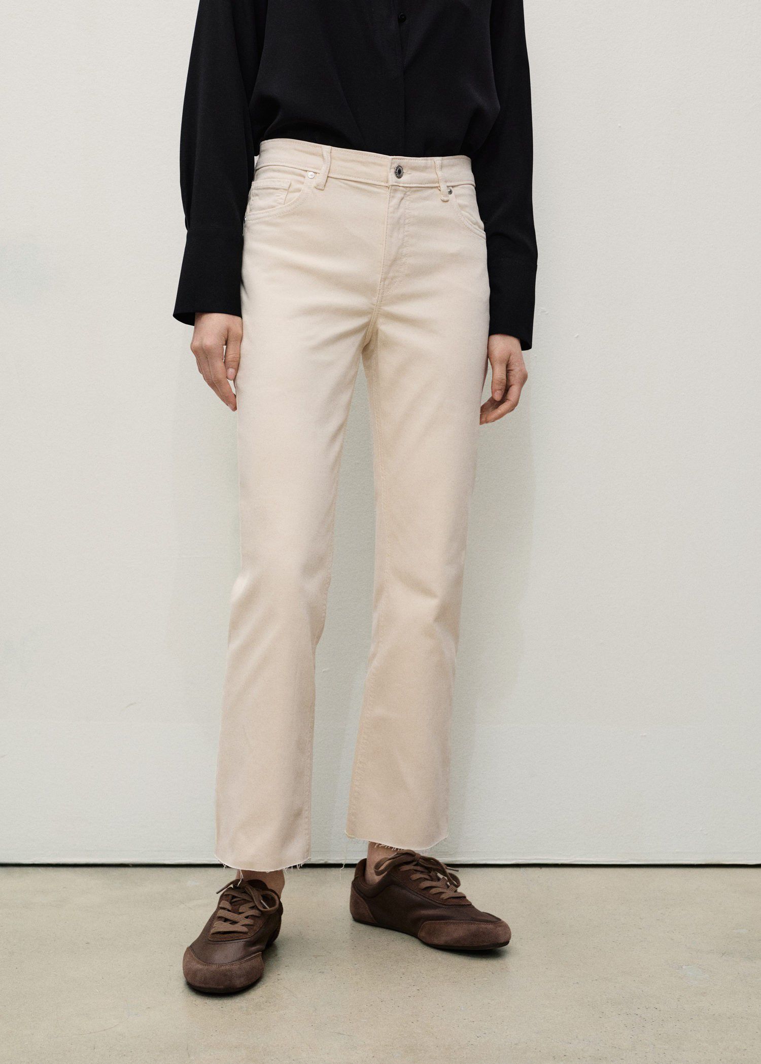 Sienna flared cropped jeans