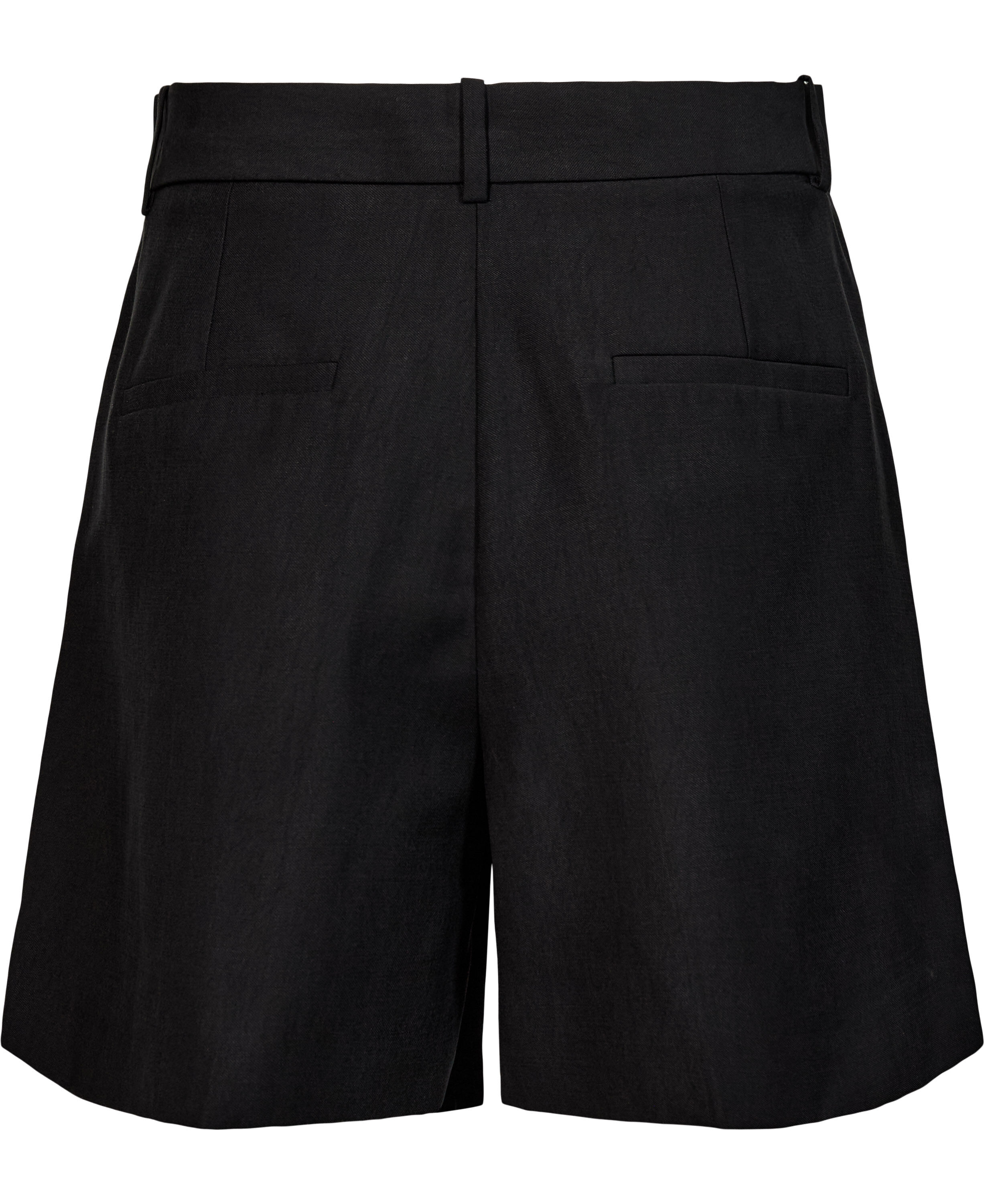 Straight-fit high-waist bermuda sho