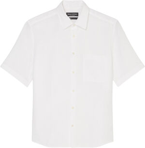 Kent collar, short sleeves, one rec