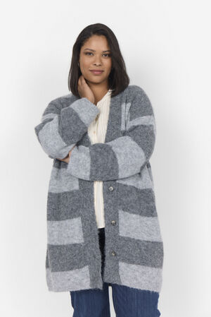 Curvy WA-JOLIE 2 Cardigan Lys grå