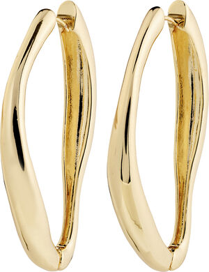 DUNE hoop earrings gold-plated