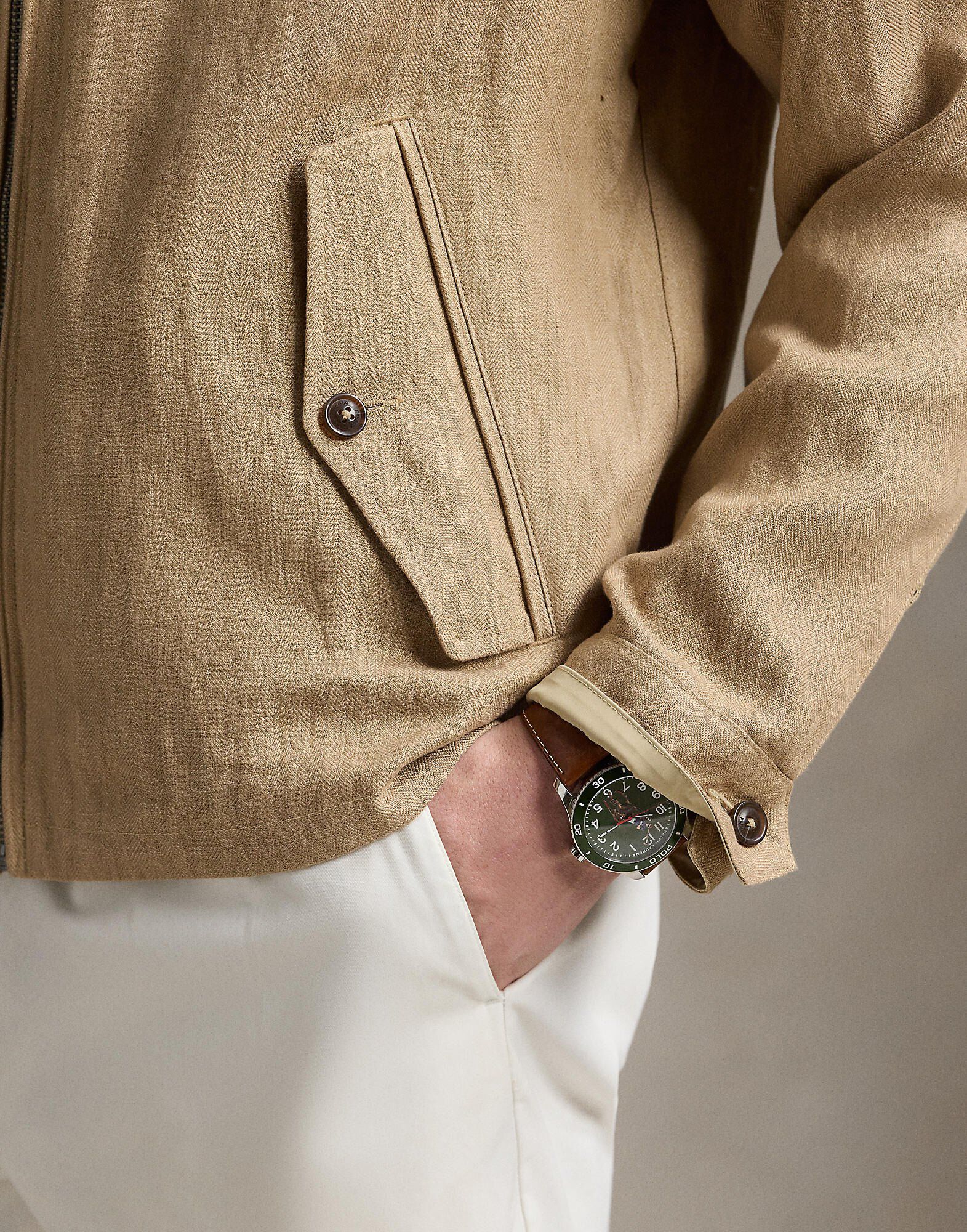 Reversable Linen Field Jacket