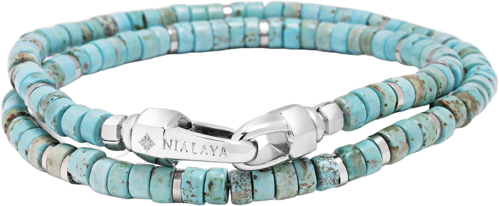 Turquoise Heishi Wrap Bracelet