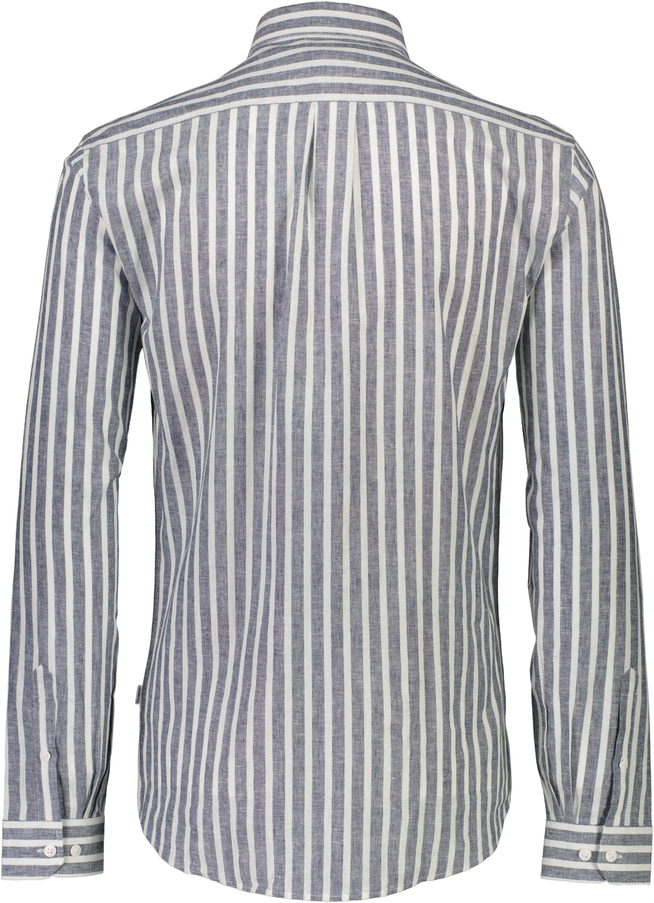 Striped cotton/linen shirt L/S