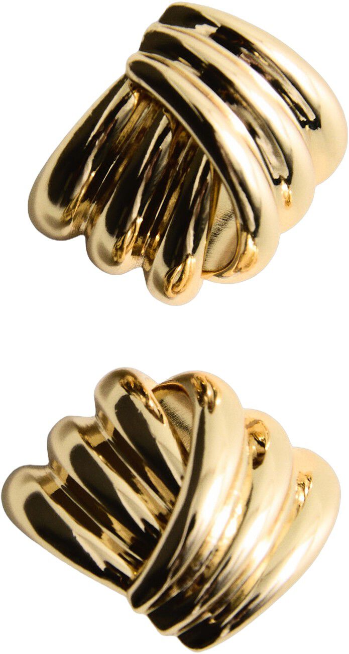 Intertwined knot earrings