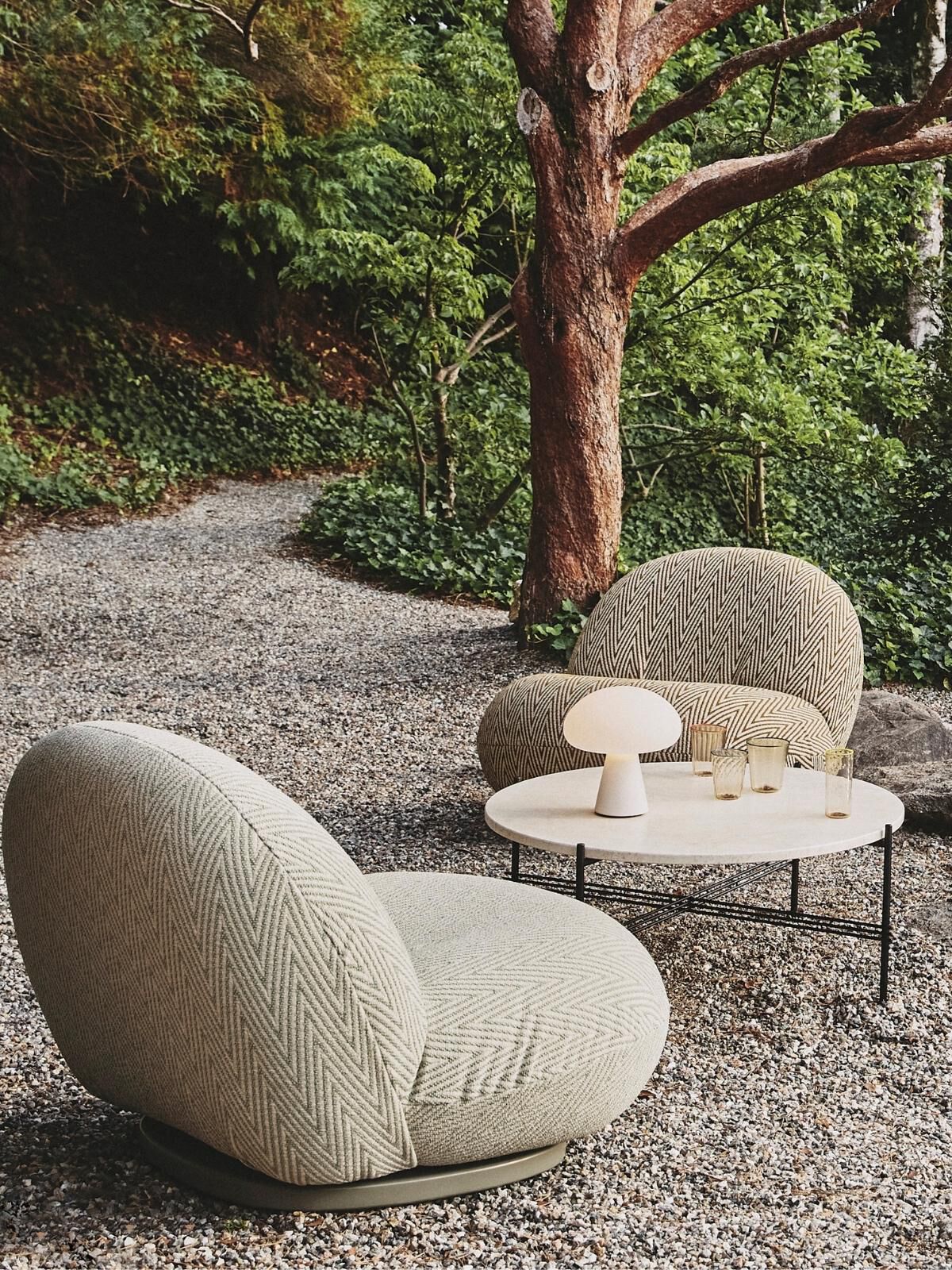 Obello Table Lamp Frosted Glass