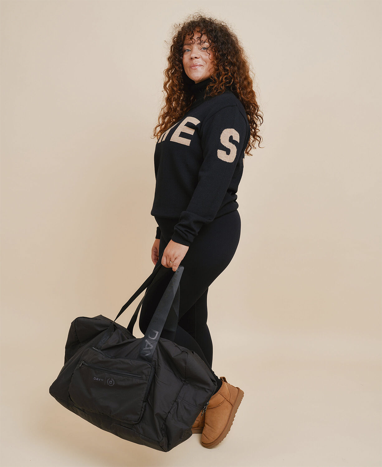 Alpine Turtleneck Knit Sweater - Nero