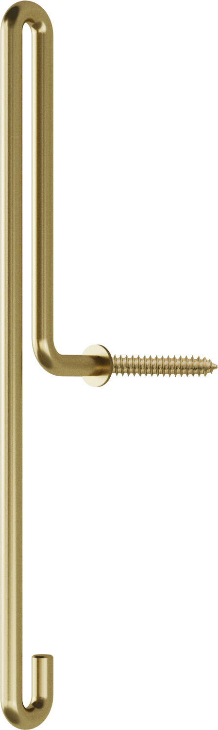 Wall Hook, Matt Gold, Large