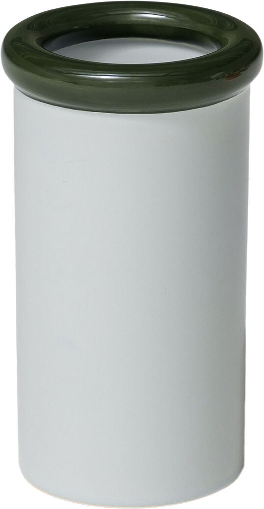 ROD Vase ceramic H215 x &Oslash;123 Dark green/Light blue