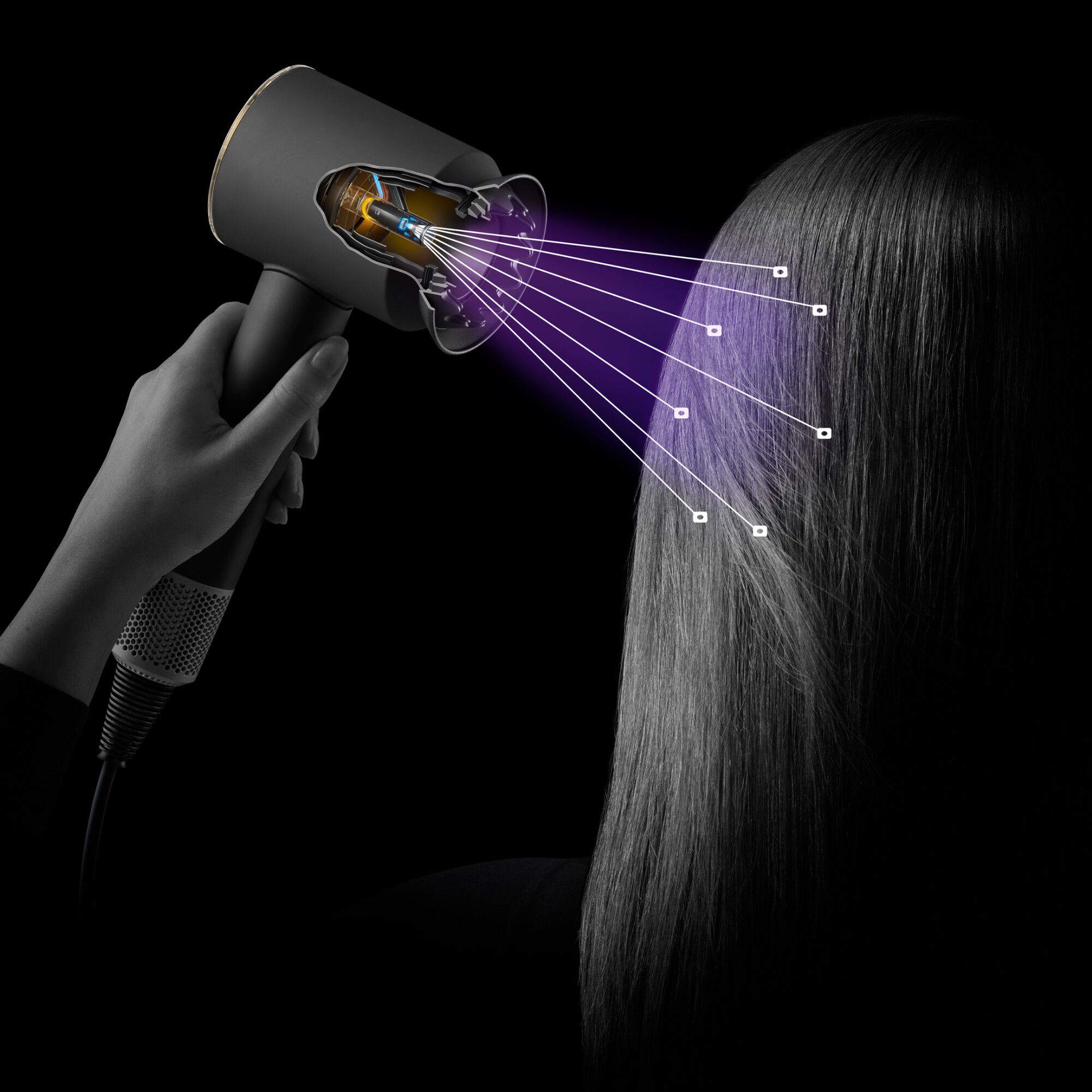 Dyson Supersonic Nural hair dryer Straight+Wavy