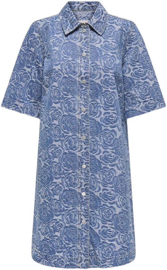 ONLBELLE S/S FLOWER BUTTO DRESS DNM