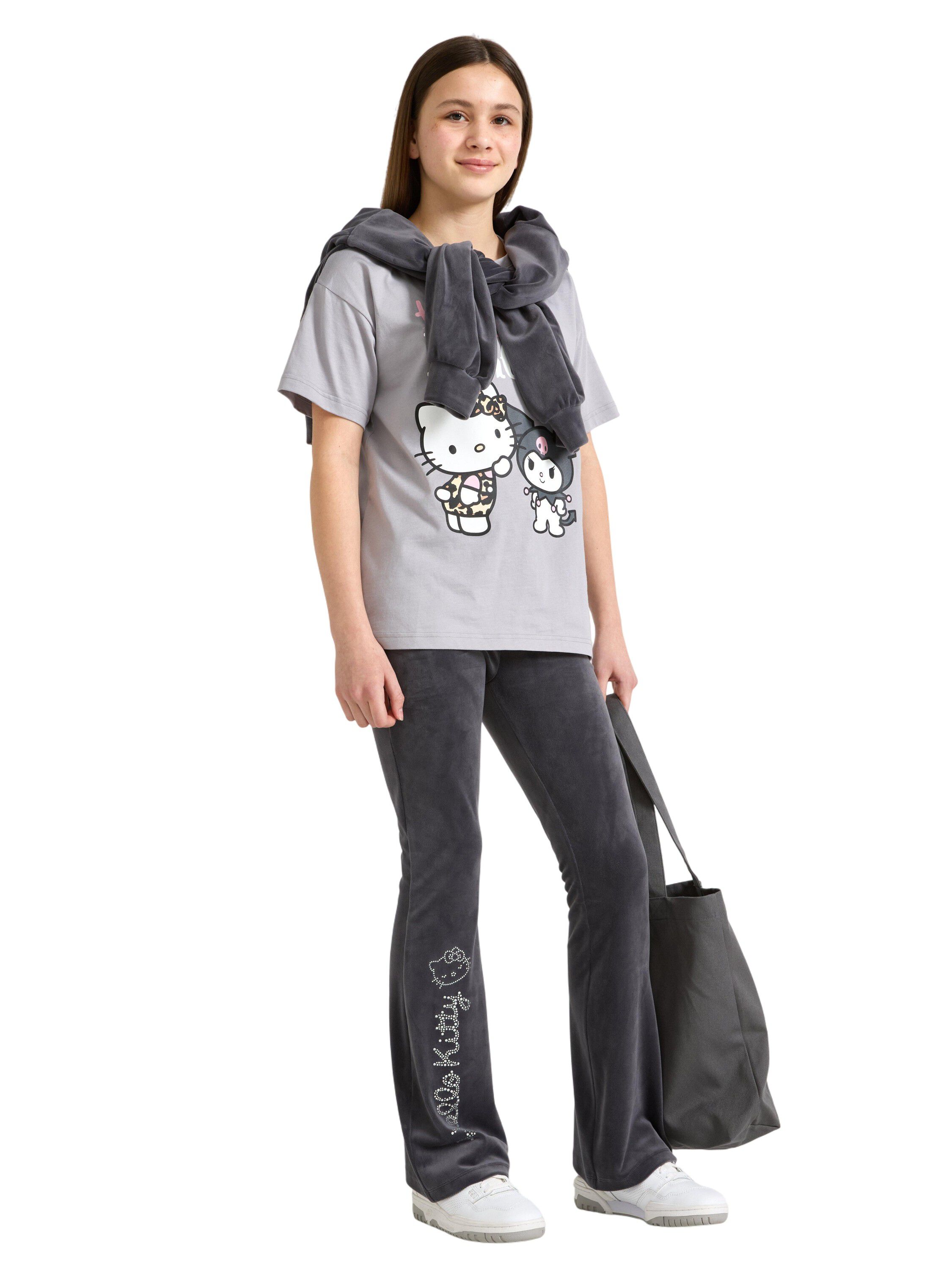 Utsv&auml;ngda byxor i mjuk velour med