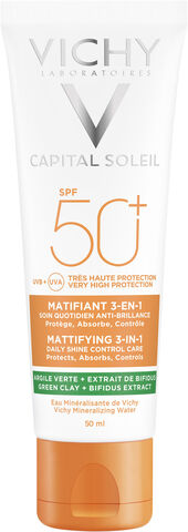 Capital Soleil Mattifying 3-in-1 solcreme ansigt SPF50+