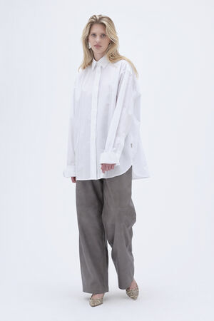 Oversize Pintuck Shirt