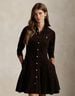 Cotton Corduroy A-Line Shirtdress